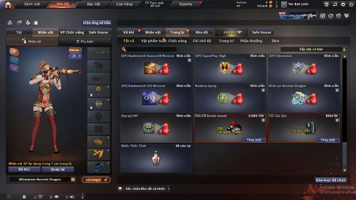 shop acc cf uy tin gia re